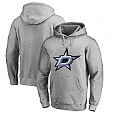 Men's Customized Dallas Stars Gray All Stitched Pullover Hoodie,baseball caps,new era cap wholesale,wholesale hats